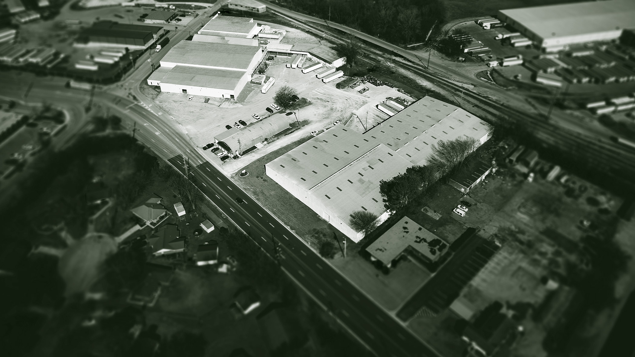 Aerial view of Plastic Recyclers Southeast headquarters located in Decatur, Alabama.